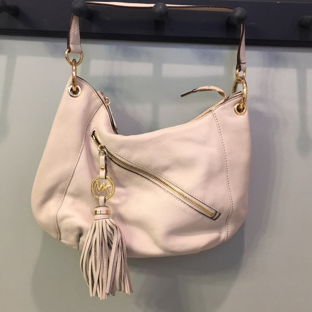White leather Michael Kors bag